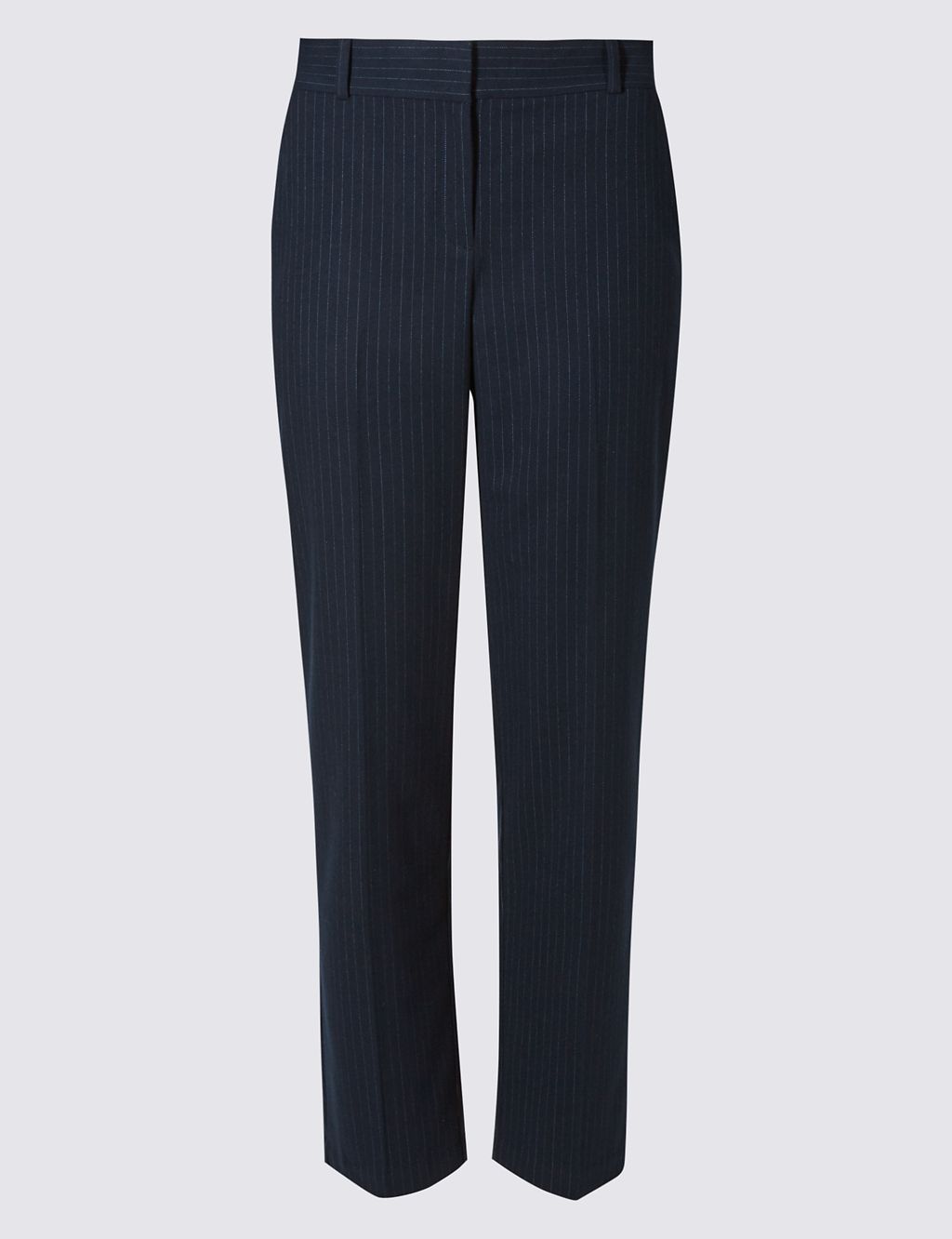 PETITE Pinstriped Straight Leg Trousers 1 of 4