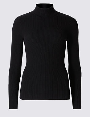 PETITE Polo Neck Jumper Image 2 of 4