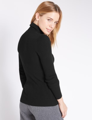 Petite polo sale neck jumper