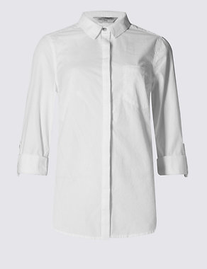 PETITE Pure Cotton Shirt Image 2 of 4