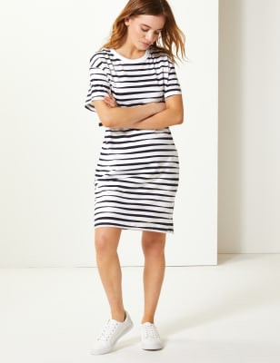 petite cotton t shirt dress