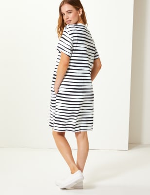 petite cotton t shirt dress