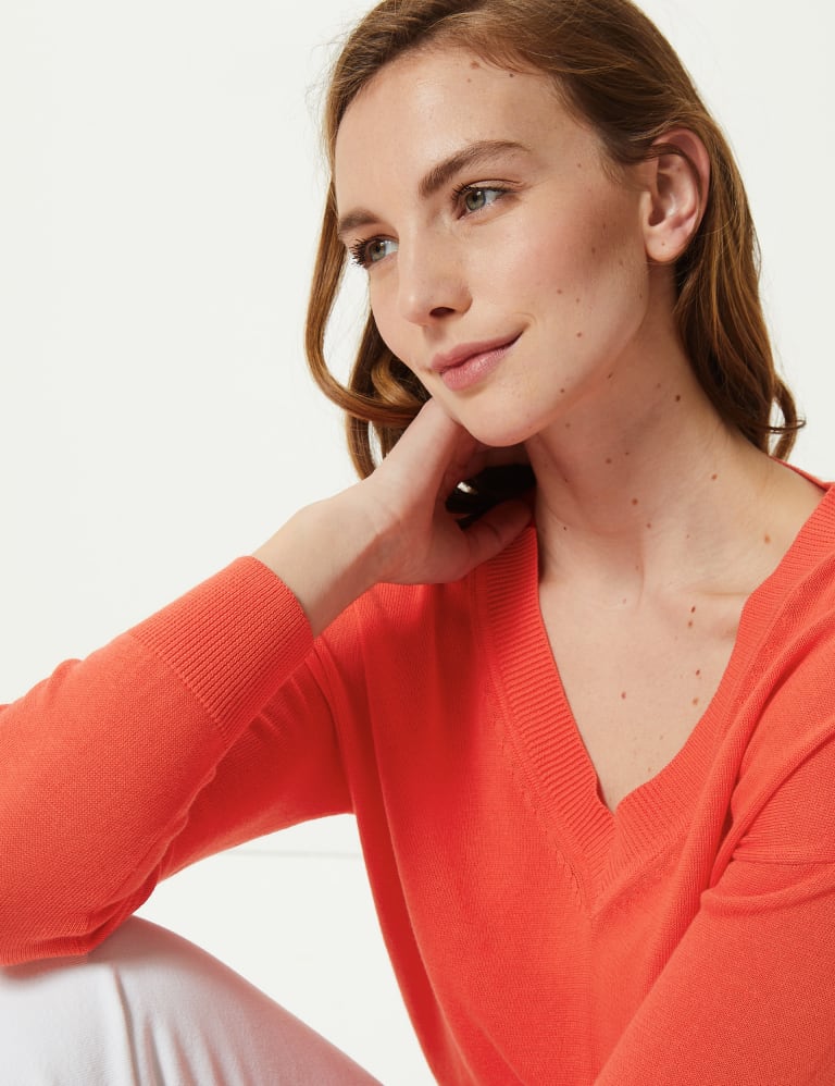 Petite v neck jumper new arrivals