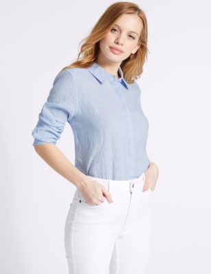 Petite shop linen tops