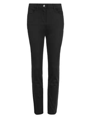 PETITE Sculpt & Lift Straight Leg Denim Jeans | M&S Collection | M&S