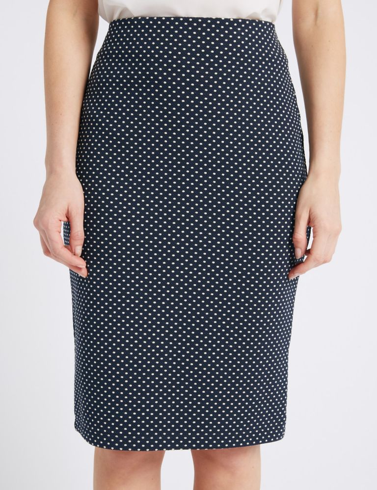 PETITE Spotted Jersey Skirt 5 of 6
