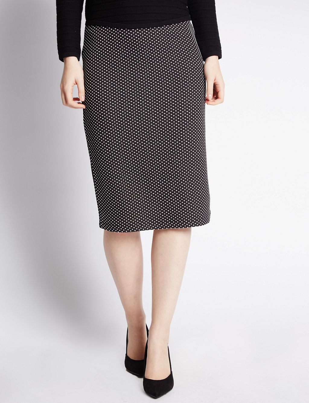 PETITE Spotted Pencil Skirt 3 of 3