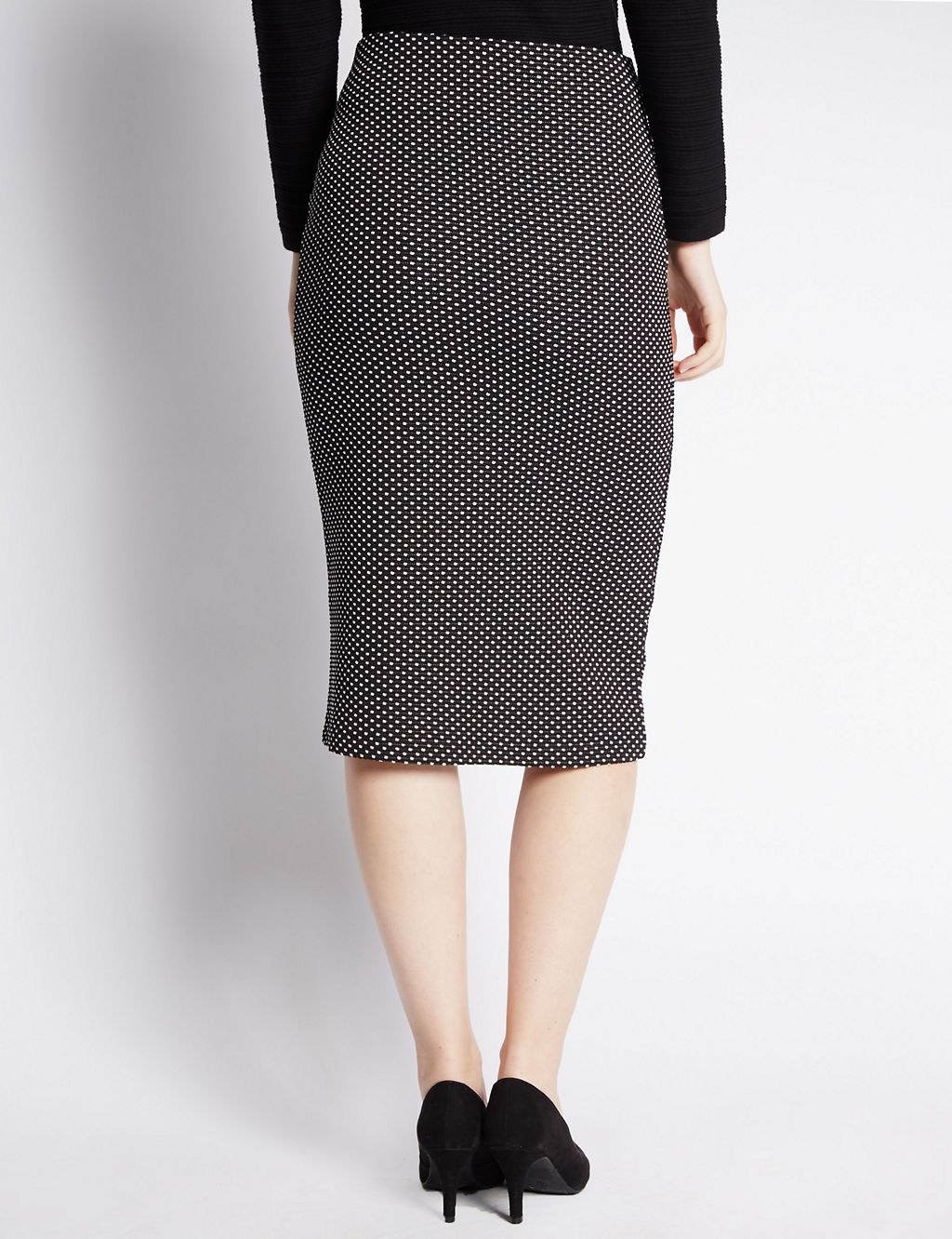 PETITE Spotted Pencil Skirt 2 of 3