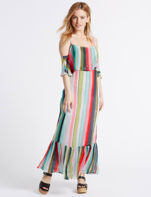 Petite cold shoulder outlet maxi dresses