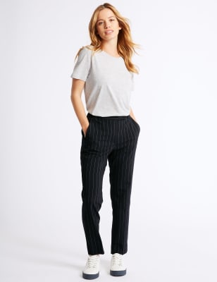 Striped sales trousers petite