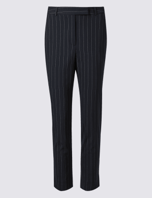 petite striped trousers