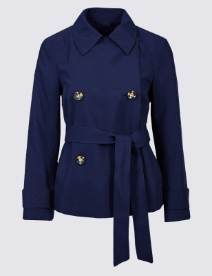 PETITE Trench Coat with Stormwear M S Collection M S