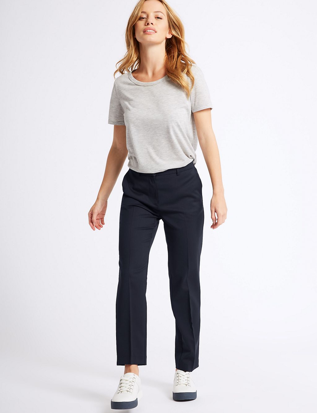 PETITE Wool Blend Cropped Trousers 2 of 6