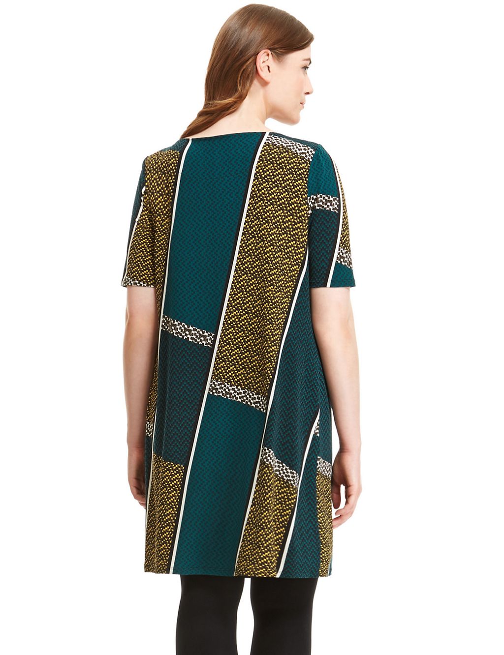 PLUS Abstract Print Statement Tunic Dress 4 of 4