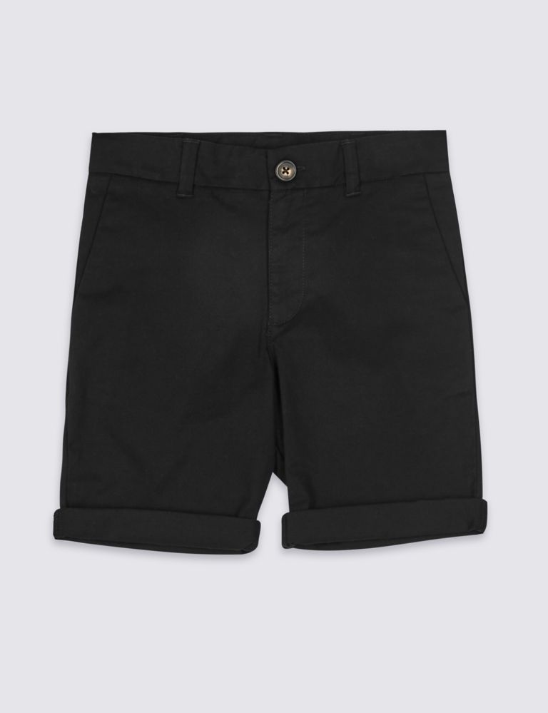 PLUS Cotton Shorts with Stretch (3-16 Years) 2 of 4