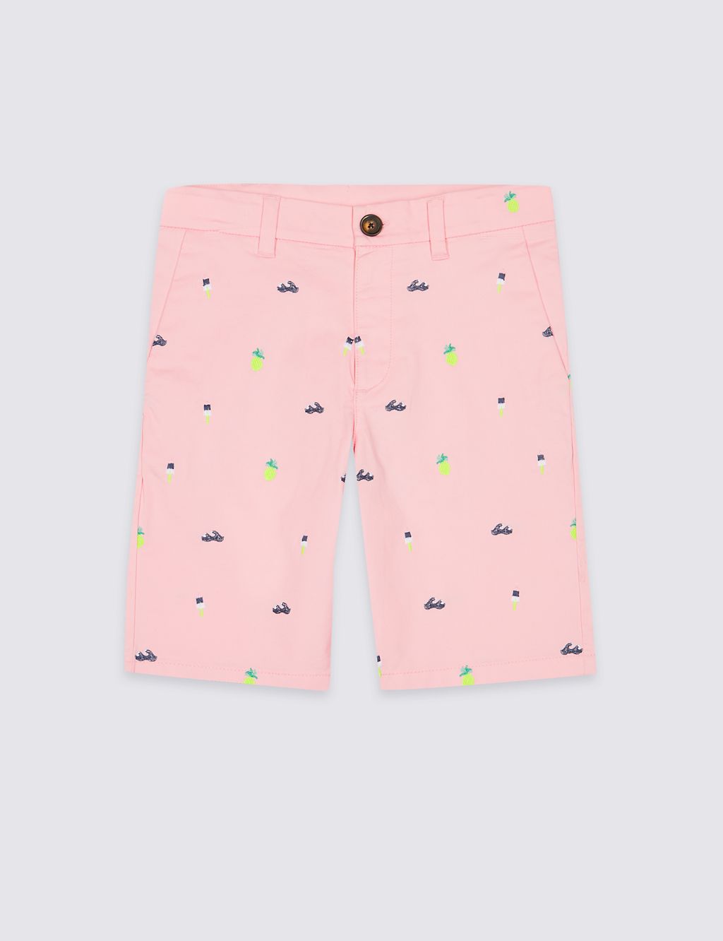 PLUS Cotton Shorts with Stretch (3-16 Years) 1 of 4