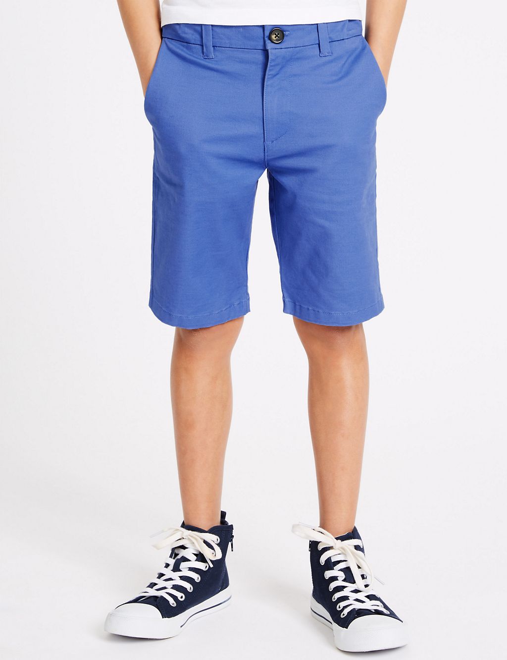 PLUS Cotton Shorts with Stretch (3-16 Years) 2 of 4