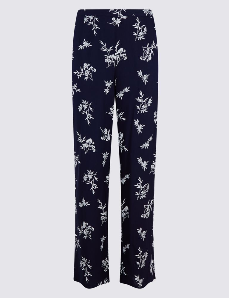 PLUS Floral Wide Leg Trousers 2 of 3
