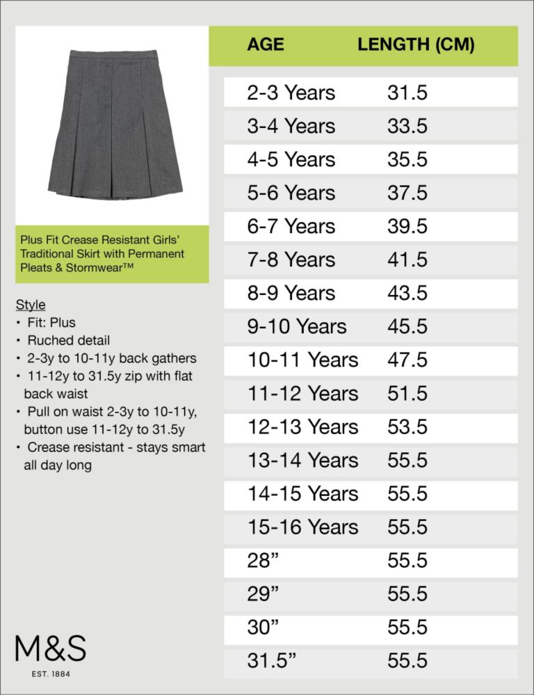 PLUS Girls' Permanent Pleated Skirt 7 of 7