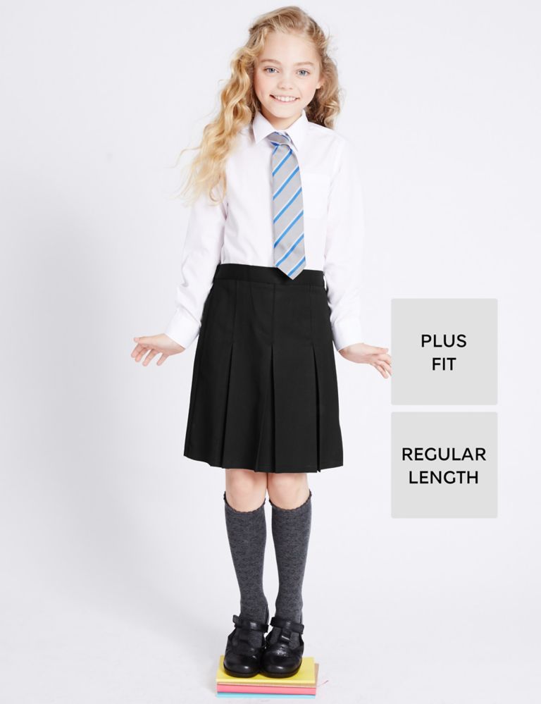 PLUS Girls' Permanent Pleated Skirt 1 of 7