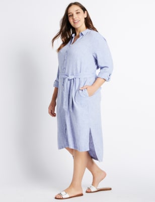 Marks and discount spencer chambray dress