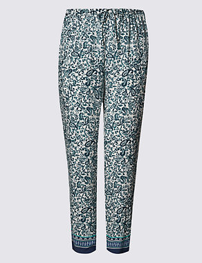 PLUS Paisley Print Tapered Leg Trousers Image 2 of 3