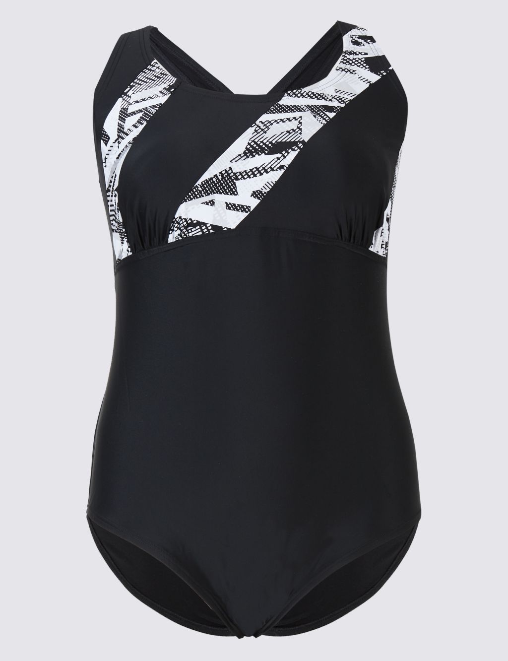 PLUS Secret Slimming™ Printed Swimsuit 1 of 3
