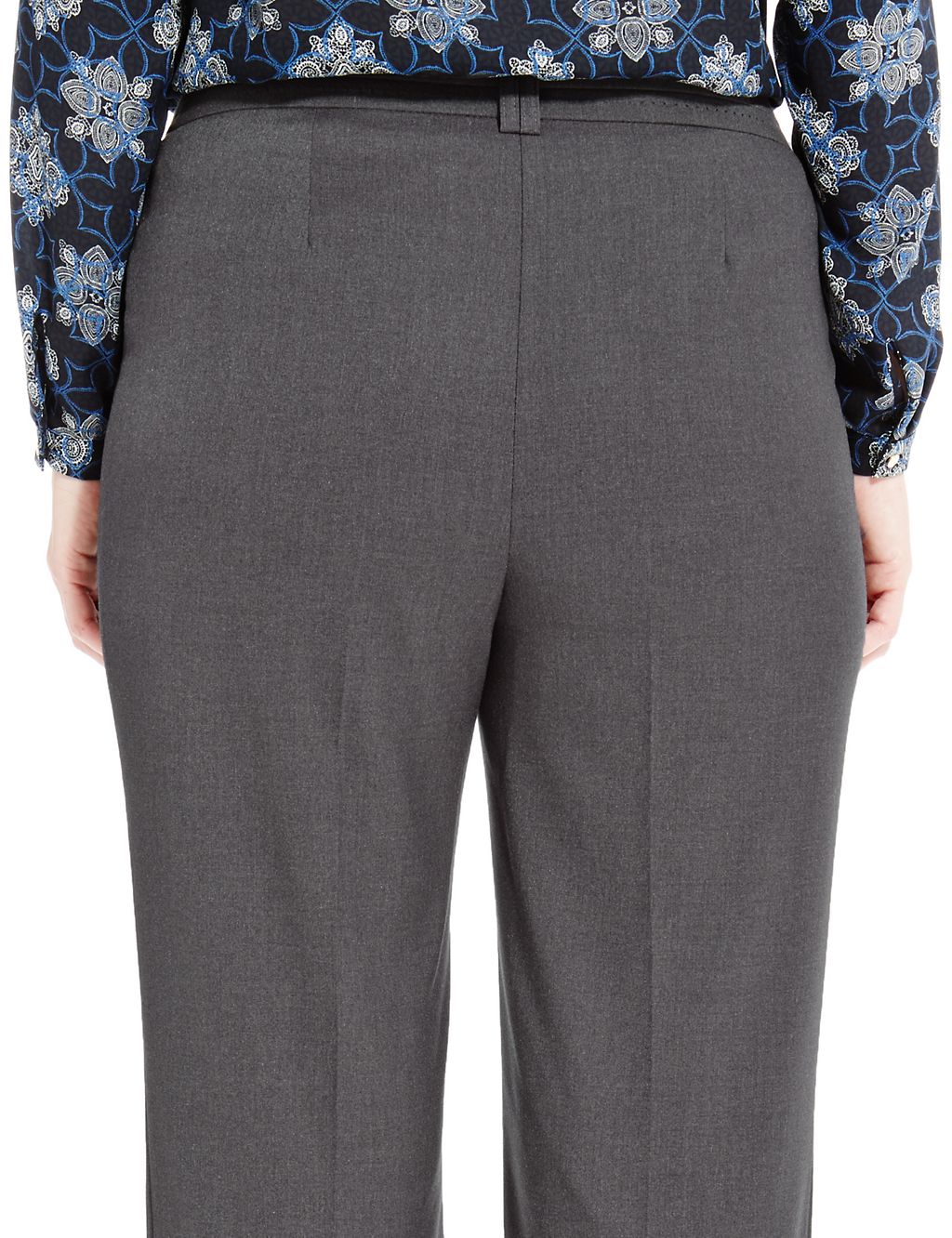 PLUS Straight Leg Flat Front Trousers 4 of 4