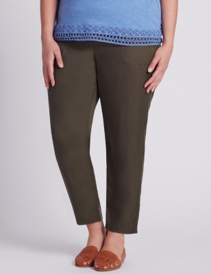 cropped track pants