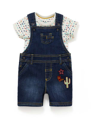 2 Piece Dungaree & Bodysuit Outfit | M&S