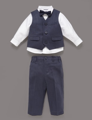 Christening outfit boy 2024 marks and spencer