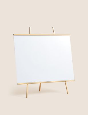 M&S Metal Easel Photo Frame 8x10 inch - Gold, Gold,Black