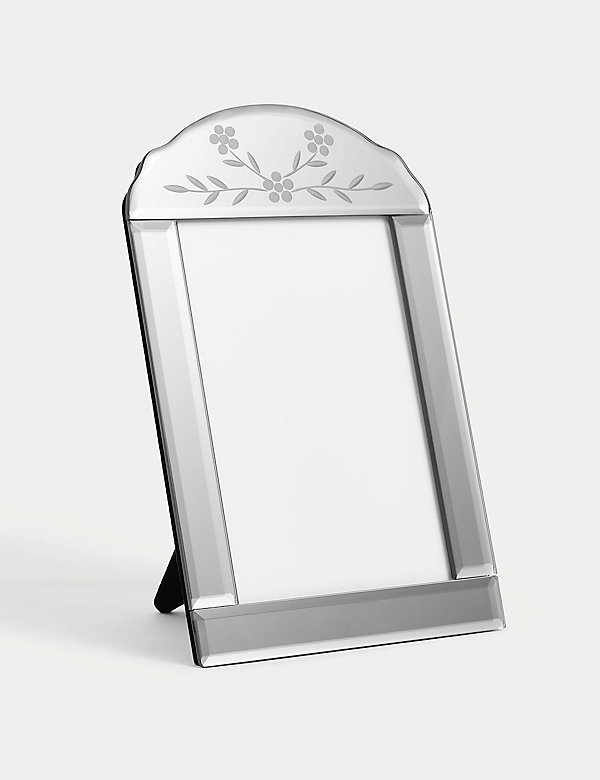 Glass Etched Mirror Photo Frame 5x7 Inch - SE