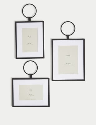 Set of 3 Metal Hanging Photo Frames - LT