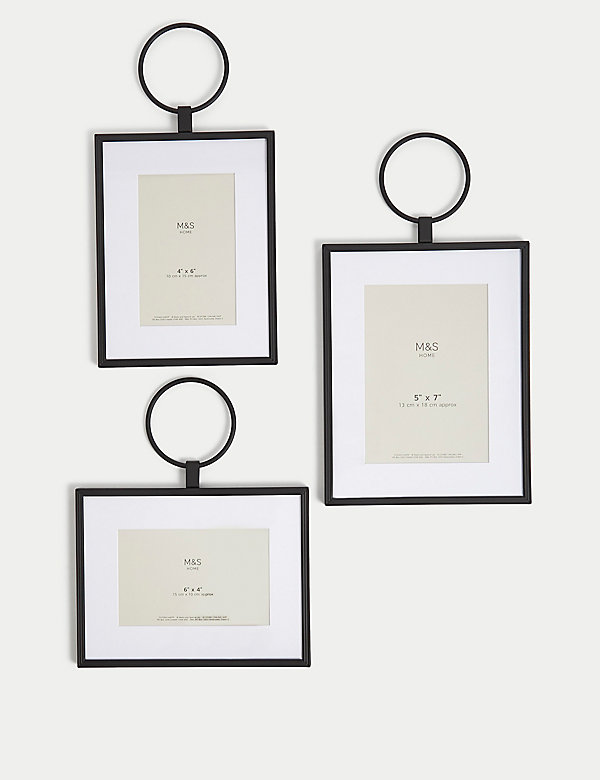 Set of 3 Metal Hanging Photo Frames - SI