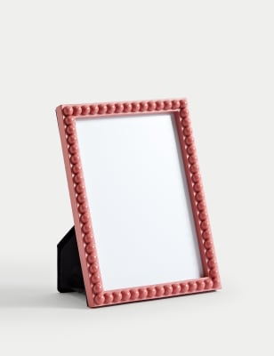 

M&S Collection Bobble Photo Frame 5x7 inch - Pink, Pink