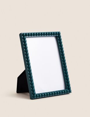 

M&S Collection Bobble Photo Frame 5x7 inch - Green, Green