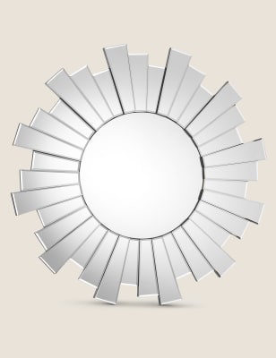 

M&S Collection Sunburst Large Round Mirror - Clear, Clear
