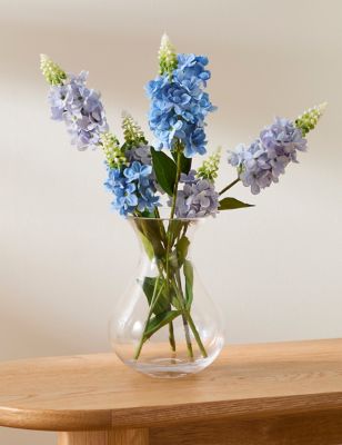M&S Medium Bouquet Vase - Clear, Clear