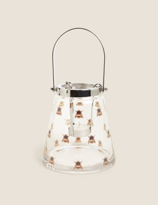 Glass Bee Medium Lantern