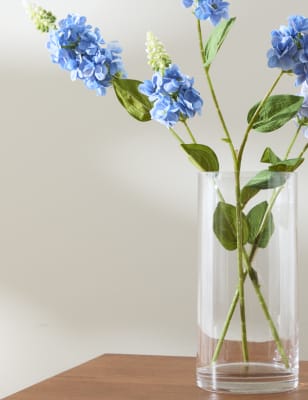 M&S Medium Cylinder Vase - Clear, Clear