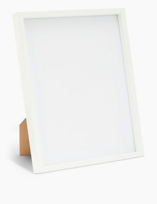Cadre photo en bois A4 - Blanc