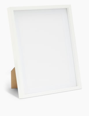 Cadre photo en bois A4 - Blanc