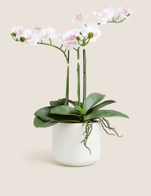 

Artificial Large Orchid Plant - Pink, Pink