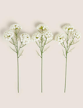 3 Pack Artificial Queen Annes Lace Flowers