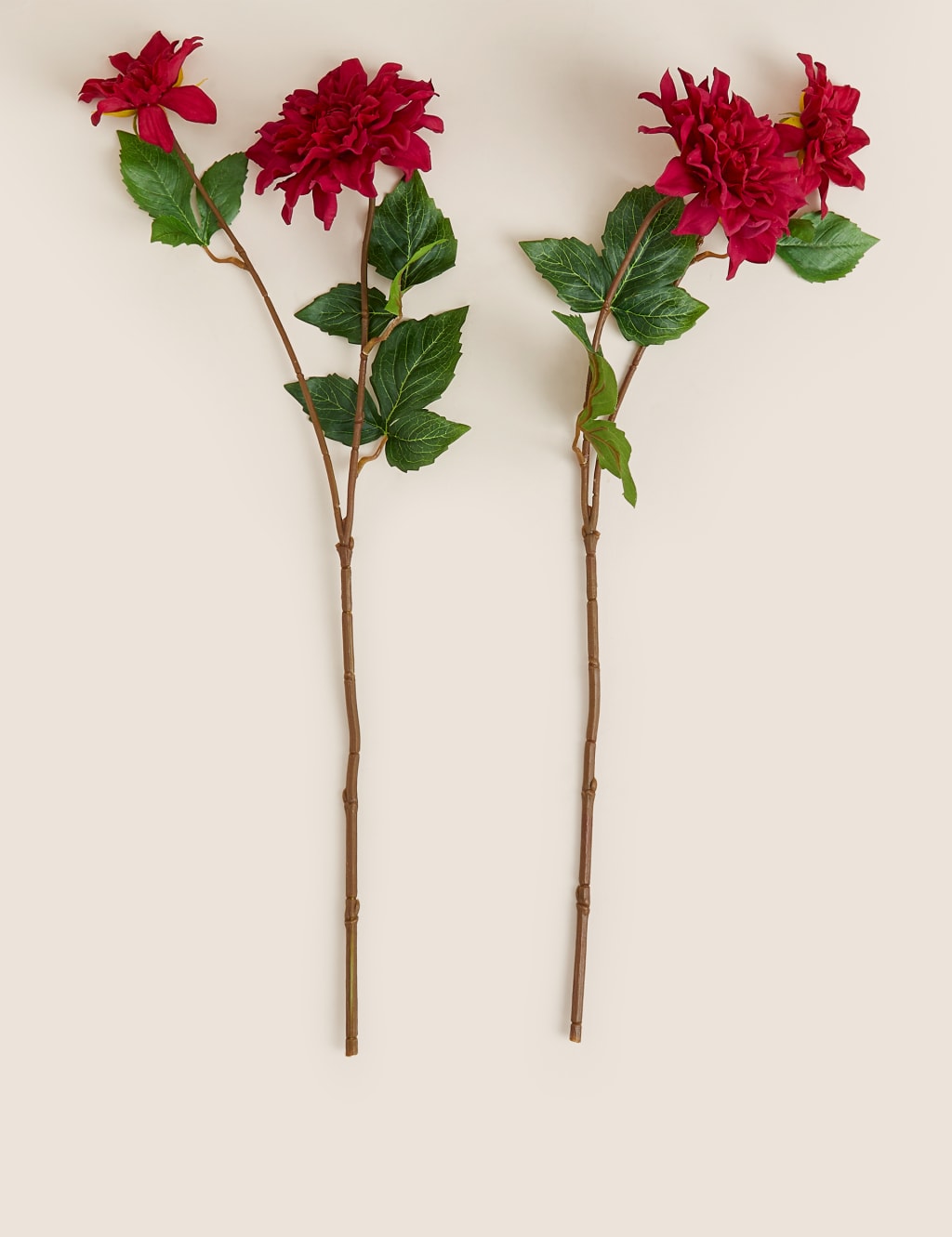 Set of 2 Artificial Real Touch Dahlia Stems image 1