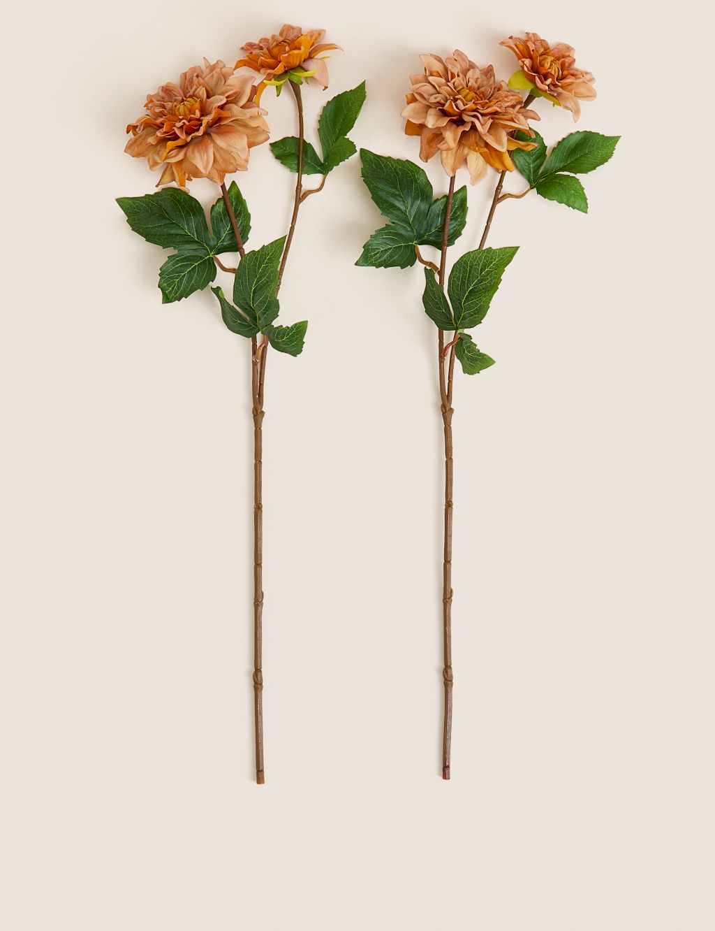 Set of 2 Artificial Real Touch Dahlia Stems image 1