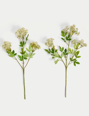 Set of 2 Artificial Cow Parsley Single Stems