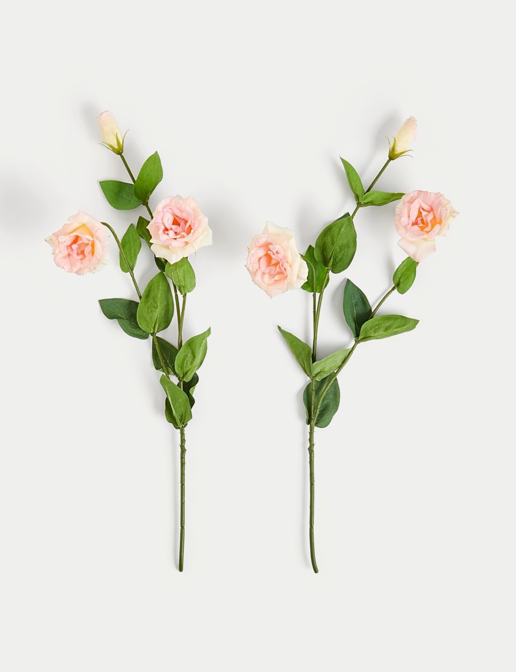 Set of 2 Artificial Real Touch Lisianthus Stems