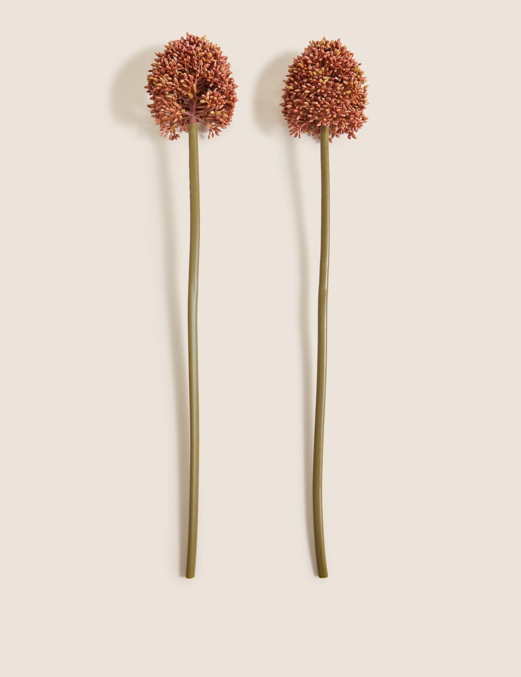Set of 2 Artificial Allium Single Stems